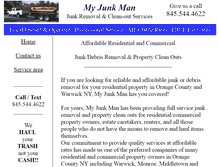 Tablet Screenshot of myjunkman.com